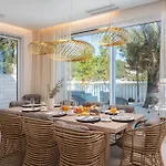Luxury Seafront White Sparkle Brac With Heated Pool Sumartin